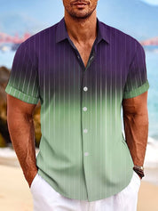 Finley l Kurzärmeliges Button-Down-Hemd mit Farbverlauf für Herren