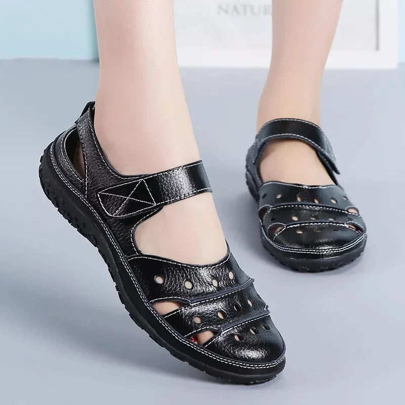Celina l Orthopädische frühlings-sandalen mit bequemem klettverschluss