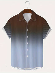 Finley l Kurzärmeliges Button-Down-Hemd mit Farbverlauf für Herren