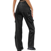 Bolly | Cargo-Jeans mit hohem Bund und praktischen Taschen