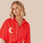 Manila | Set aus lockerer Bluse und bequemen Shorts für Damen