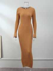 Abigail | Langärmeliges Strickkleid Frühling