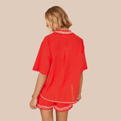 Manila | Set aus lockerer Bluse und bequemen Shorts für Damen