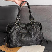Stilvolle Vintage Alltags-Leder-Finish Damen Tragetasche | Aurorette