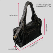 Stilvolle Vintage Alltags-Leder-Finish Damen Tragetasche | Aurorette
