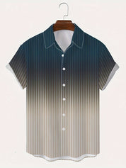 Finley l Kurzärmeliges Button-Down-Hemd mit Farbverlauf für Herren