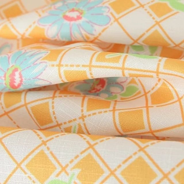 Xolani l Florales Midikleid mit Schnürkorsett und Puffärmeln