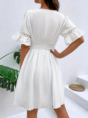 Acantha l Elegantes Kleid mit kurzen Ärmeln