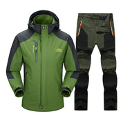 Wasserdichte, bequeme Patchwork-Skijacke mit Reversreißverschluss l Dashawn