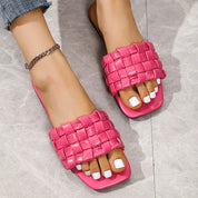 Georgia l Weich gewebte Offener Zeh-Outdoor-Sommer-Strand-Badeslipper für Damen
