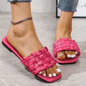 Georgia l Weich gewebte Offener Zeh-Outdoor-Sommer-Strand-Badeslipper für Damen