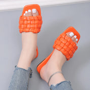 Georgia l Weich gewebte Offener Zeh-Outdoor-Sommer-Strand-Badeslipper für Damen