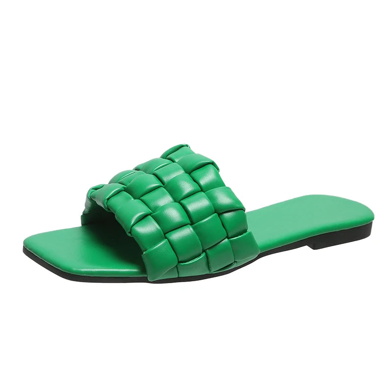 Georgia l Weich gewebte Offener Zeh-Outdoor-Sommer-Strand-Badeslipper für Damen