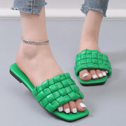 Georgia l Weich gewebte Offener Zeh-Outdoor-Sommer-Strand-Badeslipper für Damen