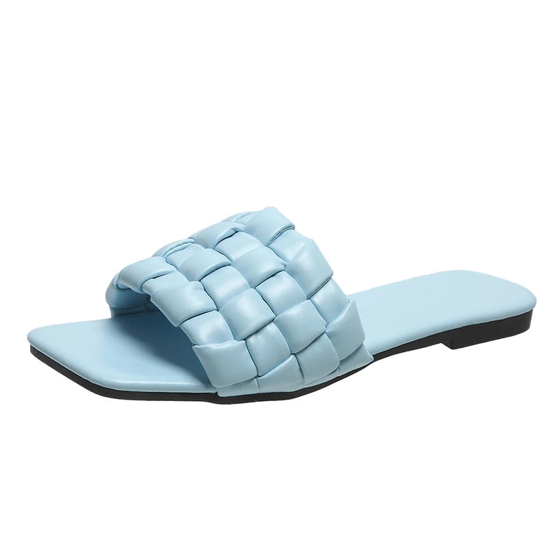 Georgia l Weich gewebte Offener Zeh-Outdoor-Sommer-Strand-Badeslipper für Damen