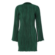 Chiara | Mini-Bodycon-Kleid mit langen ausgestellten Ärmeln
