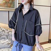 Alexandra | Sommertrend Locker sitzende Damenjacke im dünnen Stil