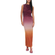 Coco | Langes Figurbetontes Damenkleid mit Farbverlauf