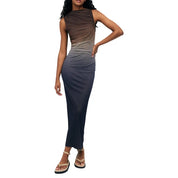 Coco | Langes Figurbetontes Damenkleid mit Farbverlauf