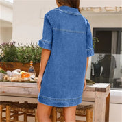 River | Stylisches Denim-Kleid mit Taschen