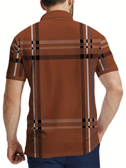 Maxwe l Stylisches gestreiftes kurzarm-t-shirt für herren