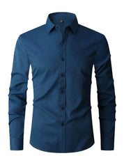 Daltona l Herren-Langarmshirt mit Knopfleiste