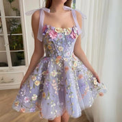 Sweet Dera l Tüll-Cocktailkleid mit floralen Details