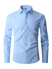 Daltona l Herren-Langarmshirt mit Knopfleiste