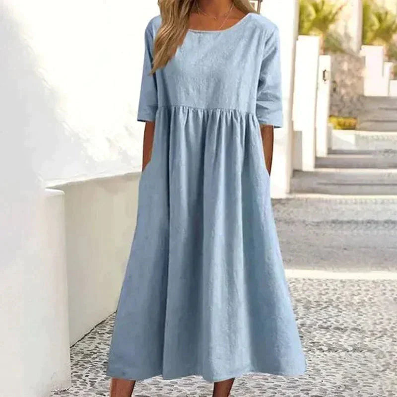 Catelina l Sommer- und Frühlings-Maxi-Damenkleid