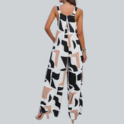 GeoGlam Chic | Jumpsuit mit geometrischem Print und weitem Bein