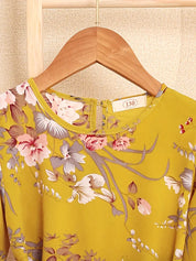 Alberta l Wunderschönes langärmeliges rüschenkleid