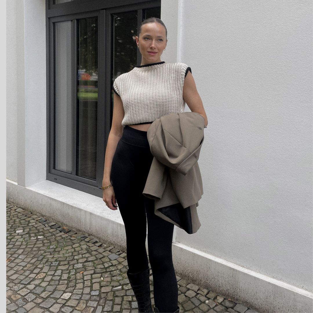 Betty | Kurzes Strickoberteil für Damen