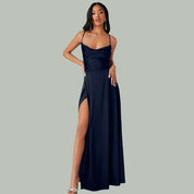 Ärmelloses Maxikleid aus Seide für Damen l Josephyne