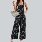 GeoGlam Chic | Jumpsuit mit geometrischem Print und weitem Bein