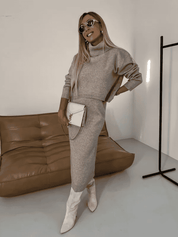 Set Midikleid mit Rollkragen l Celyse