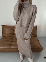 Set Midikleid mit Rollkragen l Celyse