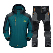 Wasserdichte, bequeme Patchwork-Skijacke mit Reversreißverschluss l Dashawn