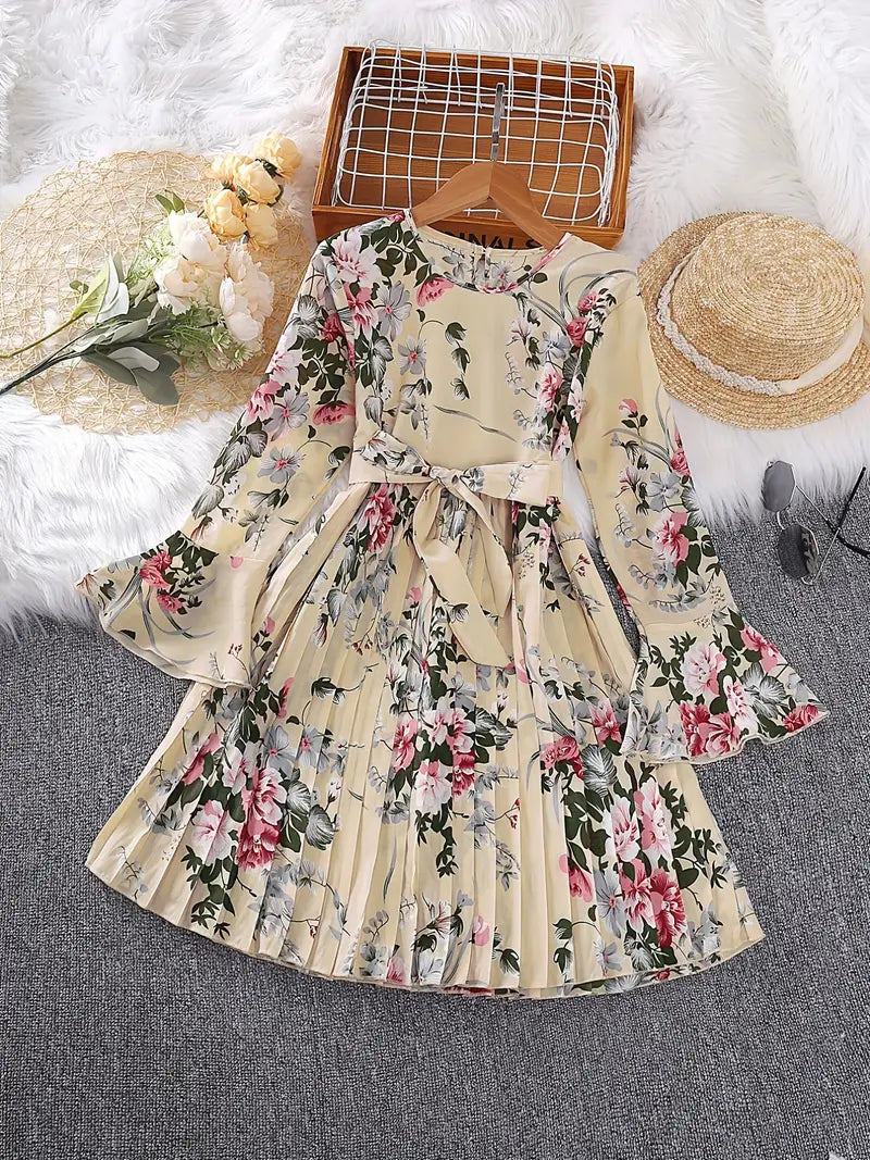 Alberta l Wunderschönes langärmeliges rüschenkleid