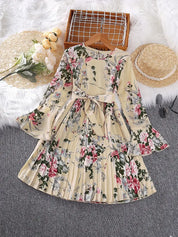 Alberta l Wunderschönes langärmeliges rüschenkleid