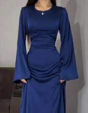 Althaia l Maxi-Abendkleid aus Satin für Damen
