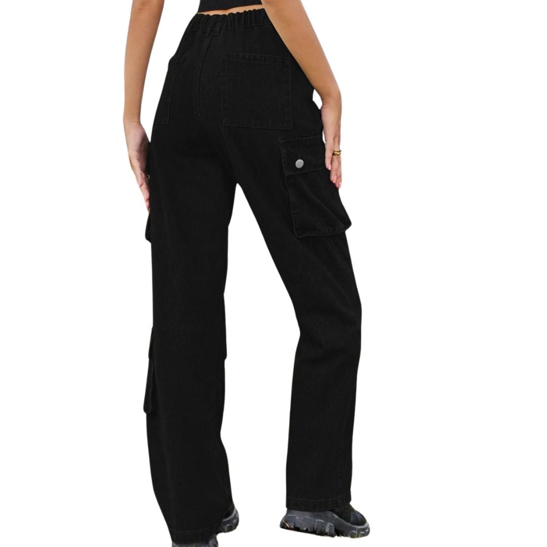 Bolly | Cargo-Jeans mit hohem Bund und praktischen Taschen