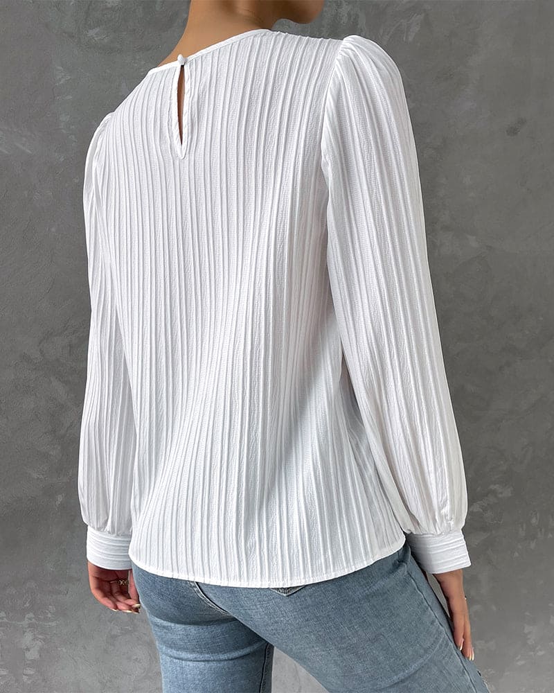 Damenbluse mit Laternenärmeln | Zoie
