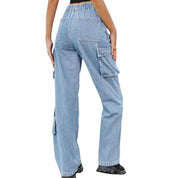 Bolly | Cargo-Jeans mit hohem Bund und praktischen Taschen