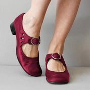 Amo | Orthopädische Vintage-Schuhe mit runder Zehenpartie