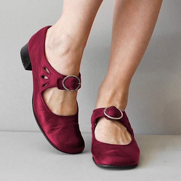 Amo | Orthopädische Vintage-Schuhe mit runder Zehenpartie