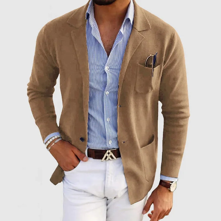 Dusty l Herren-Langarmshirt mit Taschen und Revers