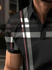 Maxwe l Stylisches gestreiftes kurzarm-t-shirt für herren