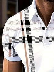 Maxwe l Stylisches gestreiftes kurzarm-t-shirt für herren