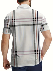 Maxwe l Stylisches gestreiftes kurzarm-t-shirt für herren