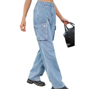 Bolly | Cargo-Jeans mit hohem Bund und praktischen Taschen